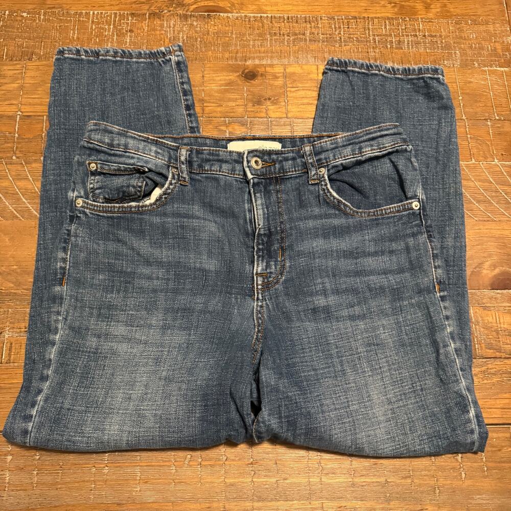 Ella Moss High Rise Ankle Straight Jeans Women Size 10/30 Medium Wash Denim